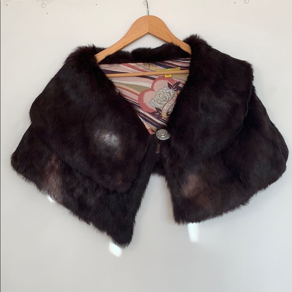 John Carlisle Rabbit Fur Cape